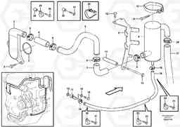 84844 Crankcase ventilation L180E S/N 5004 - 7398 S/N 62501 - 62543 USA, Volvo Construction Equipment