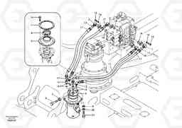 18376 Turning joint line, control valve to turning joint EC240B APPENDIX FX FORESTRY VER., Volvo Construction Equipment