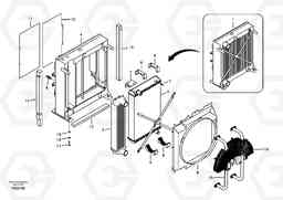 35597 Radiator EC240B SER NO INT 12641- EU & NA 80001-, Volvo Construction Equipment