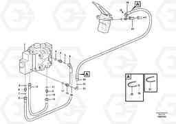 37614 Drainage line, control valve L110E S/N 1002 - 2165 SWE, 60001- USA,70201-70257BRA, Volvo Construction Equipment