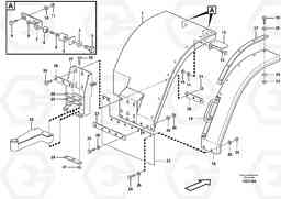 23782 Swing out rear mudguard L150E S/N 10002 - 11594, Volvo Construction Equipment
