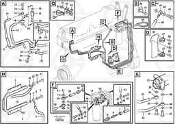 83357 Fuel pipes, fuel pump G900 MODELS S/N 39300 -, Volvo Construction Equipment