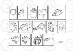 85347 Relays, sensors and solenoid valves, reference list L180F HL HIGH-LIFT, Volvo Construction Equipment