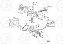 30530 Water pump and thermostat housing L60F, Volvo Construction Equipment