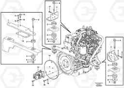 64965 Engine mounting MC70B S/N 71000 -, Volvo Construction Equipment