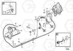 18060 Cable harness, alternator L60F, Volvo Construction Equipment