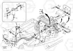 14619 Fuel pipe - Fuel tank EC210B APPENDIX FX FORESTRY VER., Volvo Construction Equipment