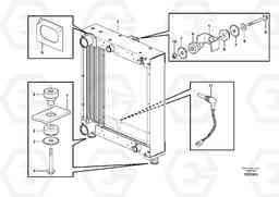 891 Radiator with fitting parts L70F, Volvo Construction Equipment