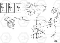 36492 Feed line, pump - central block L60F, Volvo Construction Equipment