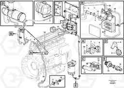 17650 Cable harness, electricaldistrib. unit - engine E-ECU L60F, Volvo Construction Equipment