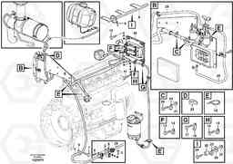 11299 Cable harness, electrical distrib. unit - engine L90F, Volvo Construction Equipment