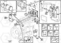 1470 Cable harness, electrical distrib. unit - engine L70F, Volvo Construction Equipment