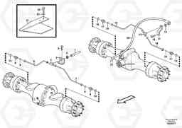 3480 Brake pipes, front axle and rear axle L70F, Volvo Construction Equipment