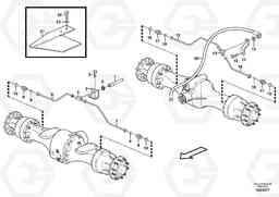 18799 Brake pipes, front axle and rear axle L90F, Volvo Construction Equipment