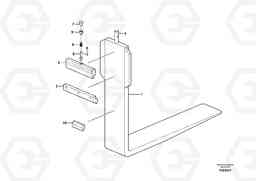 84847 Fork tines ATTACHMENTS ATTACHMENTS WHEEL LOADERS GEN. F, Volvo Construction Equipment