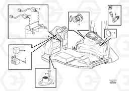 5179 Foot switch and electric power outlet BL60, Volvo Construction Equipment