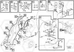 88183 Hydraulic system, attachment bracket. L90F, Volvo Construction Equipment