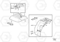 36765 Fender, rear L60F, Volvo Construction Equipment