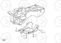 40819 Belly guard, rear. L60F, Volvo Construction Equipment