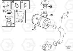 89916 Air filter with fitting parts L120F, Volvo Construction Equipment
