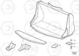 29917 Bucket, truncated vec lip with teeth ATTACHMENTS ATTACHMENTS BUCKETS, Volvo Construction Equipment