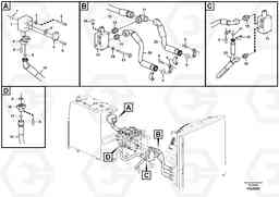 103503 Hydraulic system, hydraulic tank to hydraulic oil cooler EW140C, Volvo Construction Equipment