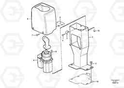 46 Cover for servo valves BL71PLUS S/N 10495 -, Volvo Construction Equipment