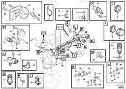 70861 Cable harness, engine, Ecu L350F, Volvo Construction Equipment