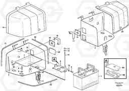 936 Battery box with fitting parts L70F, Volvo Construction Equipment