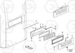 29090 Fresh air inlet, air filter and fan housing. FC3329C, Volvo Construction Equipment