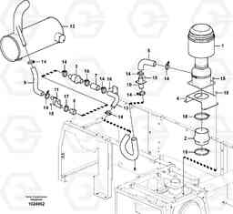 27784 Inlet system, pre-cleaner EC290B SER NO INT 13562- EU & NA 80001-, Volvo Construction Equipment