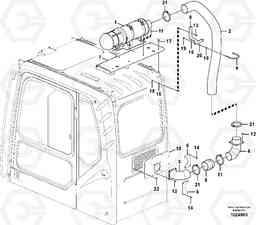 27785 Air filter, mounting EC290B SER NO INT 13562- EU & NA 80001-, Volvo Construction Equipment