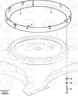 15438 Cover, Swing gear EC290B SER NO INT 13562- EU & NA 80001-, Volvo Construction Equipment