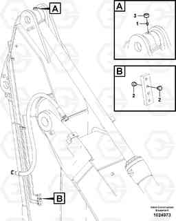 34921 Grease piping EC290B SER NO INT 13562- EU & NA 80001-, Volvo Construction Equipment