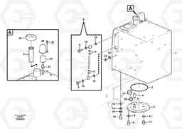 12136 Fuel tank with fitting parts EC210C, Volvo Construction Equipment