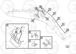 52962 Working lamp on boom FC2121C, Volvo Construction Equipment