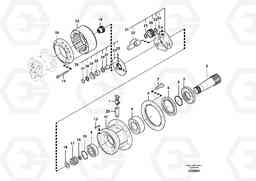 71827 Swing gearbox EC460B PRIME S/N 15001-/85001-, Volvo Construction Equipment