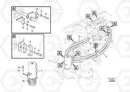 100179 Turning joint line, control valve to turning joint EC330B SER NO INT 10713- EU&NA 80001-, Volvo Construction Equipment