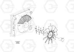 26351 Cooling fan mounting EC290C, Volvo Construction Equipment