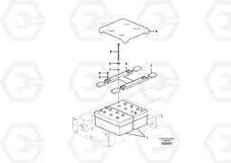 61884 Battery with assembling details EC460C, Volvo Construction Equipment
