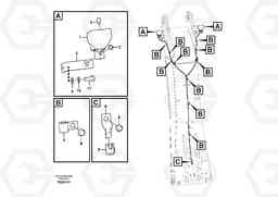 49894 Working lamp on boom EC290C, Volvo Construction Equipment