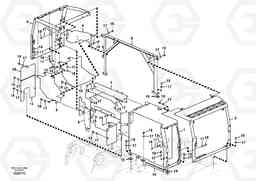 65716 Cowl frame EW140C, Volvo Construction Equipment