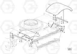 105676 Mud guards EW160C, Volvo Construction Equipment