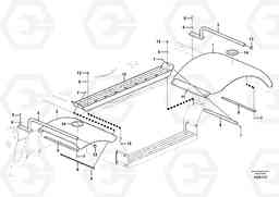 18540 Mud guards EW180C, Volvo Construction Equipment