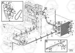 104219 Air conditioning line, cooling and heater EW180C, Volvo Construction Equipment