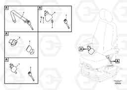 54591 Operator seat with fitting parts ECR235C, Volvo Construction Equipment