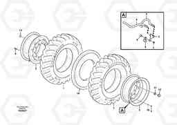 56522 Wheel and tire EW140C, Volvo Construction Equipment