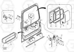 21164 Door, operator's cab EC240B, Volvo Construction Equipment