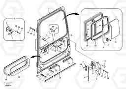 60070 Door, operator's cab EC210B APPENDIX FORESTRY VERSION, Volvo Construction Equipment