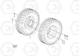51940 Wheel and tire EW140C, Volvo Construction Equipment